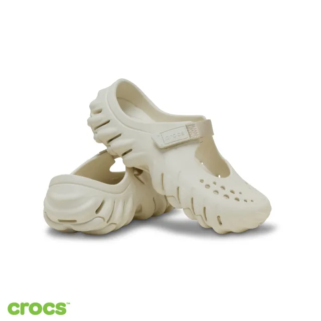 【Crocs】女鞋 Echo Mary Jane 波波瑪麗珍克駱格 洞洞鞋 基本色(211996)
