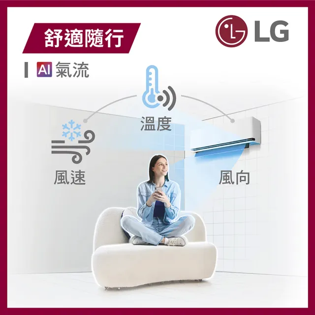 【LG 樂金】2-4坪極適2.0冷暖 WiFi雙迴轉冷暖變頻2.2kW分離式空調(LSU22DHST+LSN22IDHST)