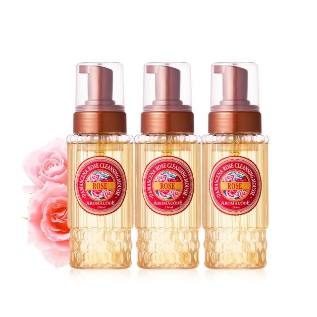 【ARWIN 雅聞】大馬士革玫瑰氨基酸淨白洗卸二用慕絲 250ml(3入組)