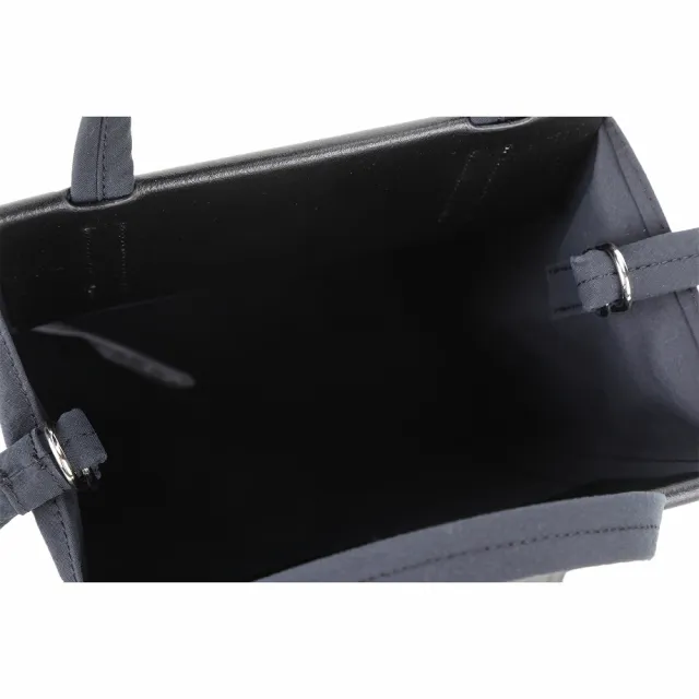 【Acne Studios】Papery 牛皮拼接尼龍肩背托特包(黑色 北歐 小眾精品)