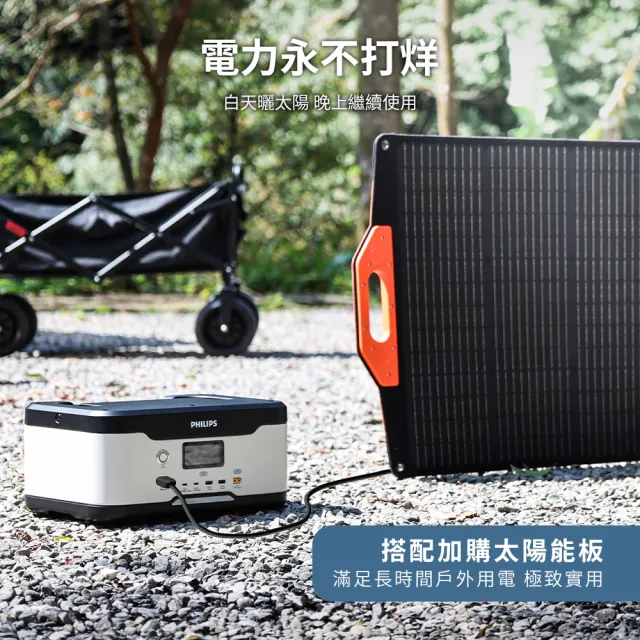 【Philips 飛利浦】2入組 300W儲能可攜式充電站 DLP8091 (BMS智慧自檢測/採用磷酸鐵鋰電池)