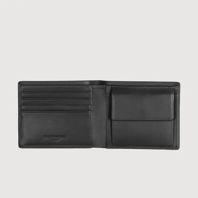 【BRAUN BUFFEL 德國小金牛】HOMME-ZW 4卡零錢袋皮夾-多色任選(BF599-315-BK/NY) 錢包送禮推薦
