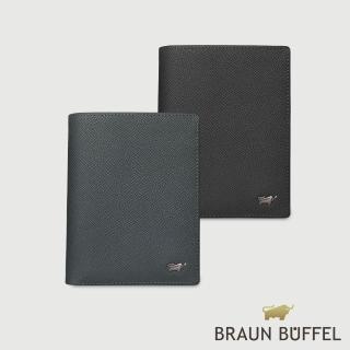 【BRAUN BUFFEL 德國小金牛】HOMME-ZW 12卡直立中夾-多色任選(BF599-359-BK/NY) 錢包送禮推薦