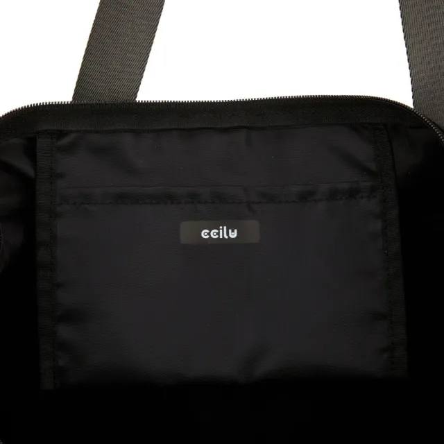 【CCILU 馳綠】官方直營 品牌造型 織帶拖特包- 黑