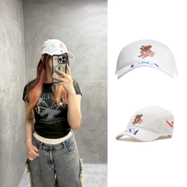 【NIKE 耐吉】Virgil Abloh Archive x Nike x USA 美國隊 五分割運動帽 白色 IO9460-100