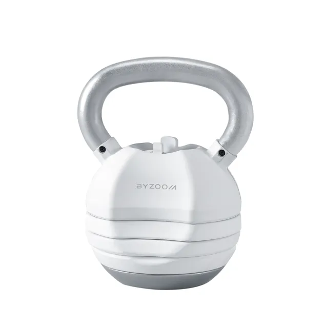 【BYZOOM FITNESS】Pure Series Pure Series 22LB 可調式啞鈴*2+30LB可調式壺鈴+啞鈴專用架+ 專用槓鈴桿