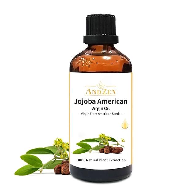 【ANDZEN】安得仁 美國初榨荷荷芭/荷荷巴油100ml(玻璃瓶裝-按摩油保濕油基礎油基底油)