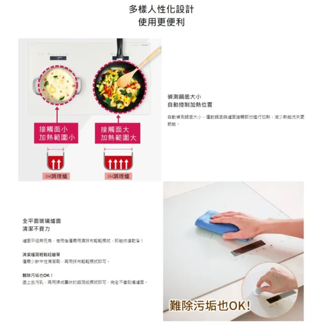 【Panasonic 國際牌】日本原裝進口IH爐感應爐(極致黑/珍珠白KY-A1W70不含安裝 贈鍋寶黑騎士刀具組贈完為止)
