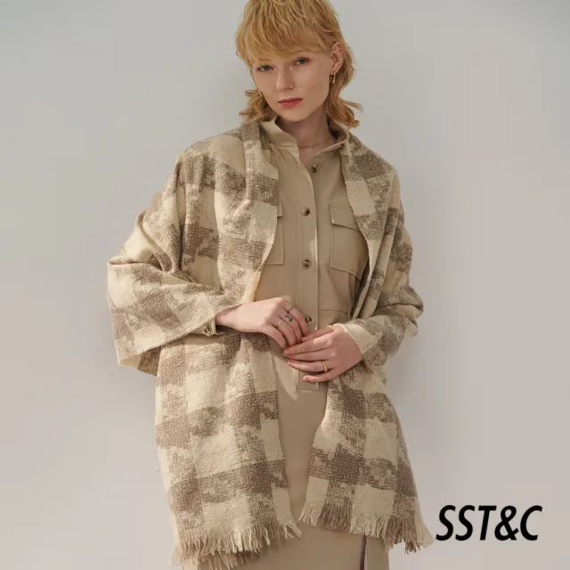 【SST&C】女裝 卡其立領半開襟口袋洋裝8562311001(換季55折)