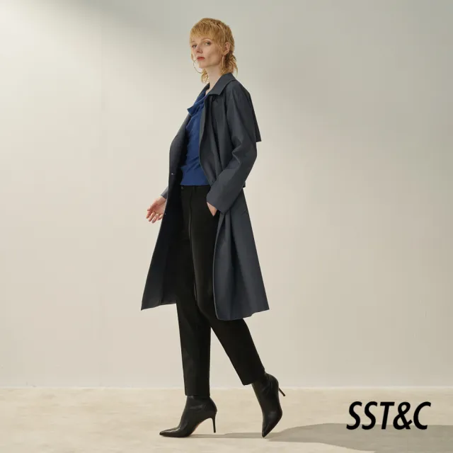 【SST&C】女裝 簡約藏青長風衣8962310003(換季55折)