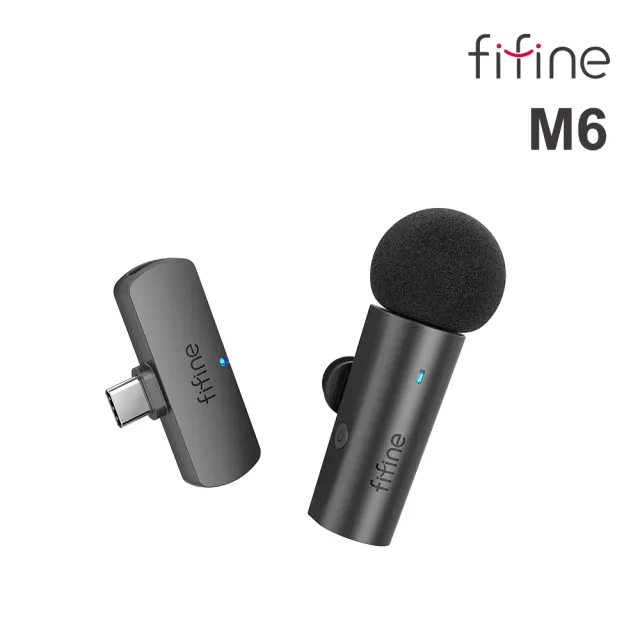 【FIFINE】無線領夾式直播麥克風(M6)