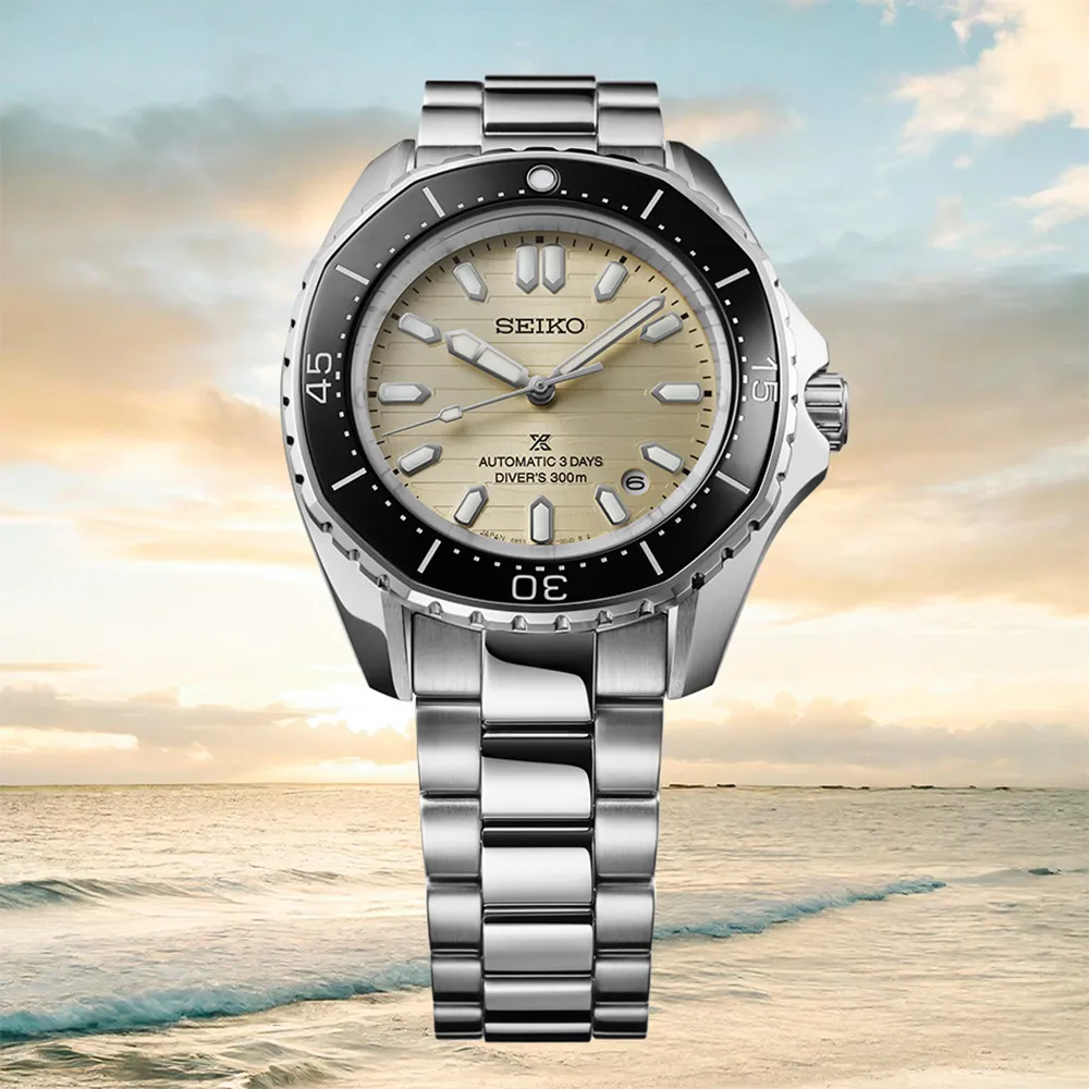 【SEIKO 精工】Prospex 度假系列 多邊形300米潛水錶 機械錶 618年中慶 推薦(SPB481J1/6R55-00J0S)