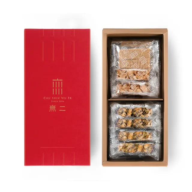 【CHU SHIN WU ER 無二】鴻福雙喜十四號禮盒-綜合花生(290g±4.5%)