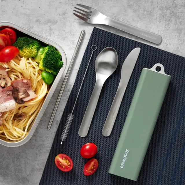 【CorelleBrands 康寧餐具】康寧SNAPWARE 5件式餐具組(兩入組)