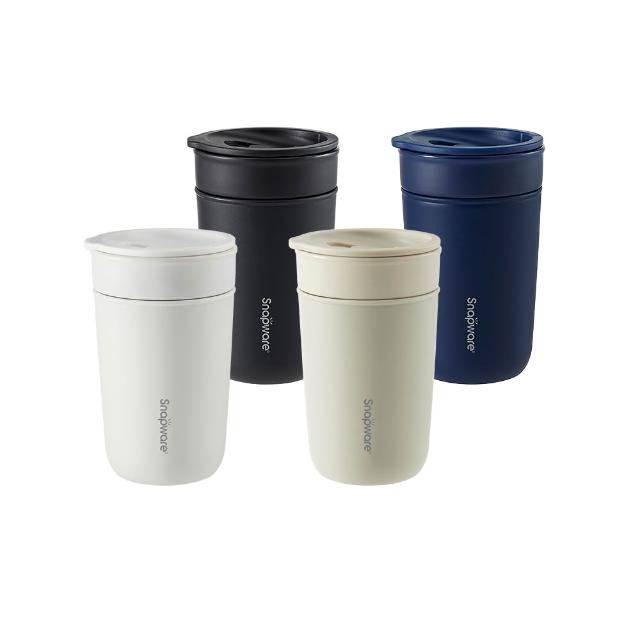 【CorelleBrands 康寧餐具】SNAPWARE 雙層隔熱陶瓷芯享杯400ml-(四色任選)