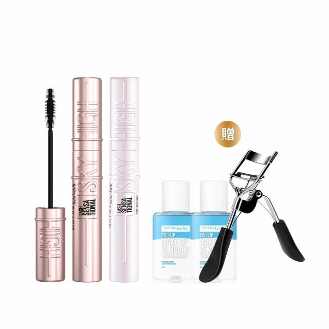【MAYBELLINE 媚比琳】飛天翹防水睫毛膏2入組(#SKYHIGH#Hello Kitty)