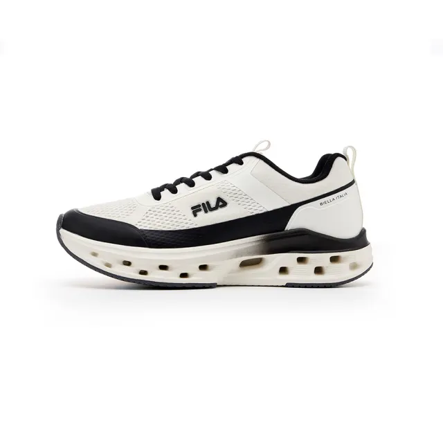 【FILA】男慢跑鞋-米/黑(1-J525A-100)