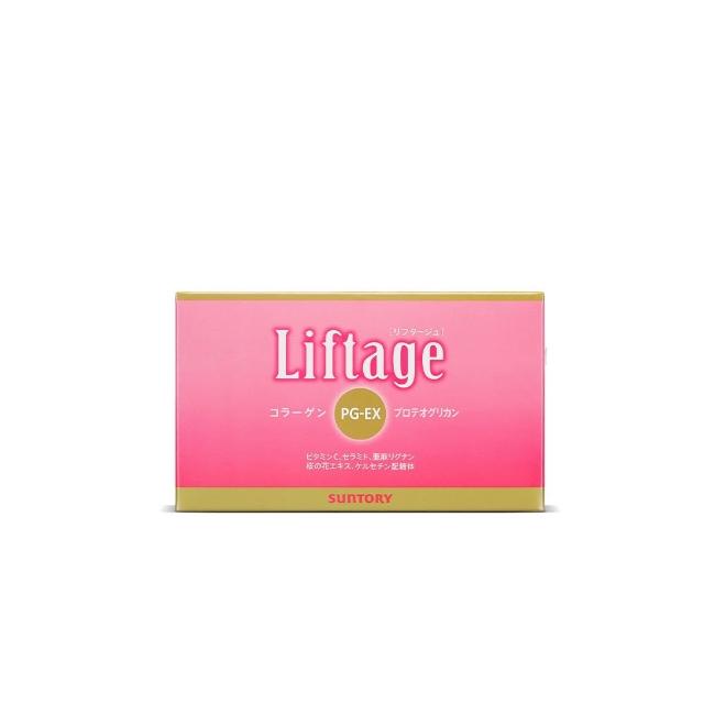 【Suntory 三得利】Liftage麗芙緹PG-EX 10瓶/盒(10天有感、膠原蛋白 彈嫩水潤)