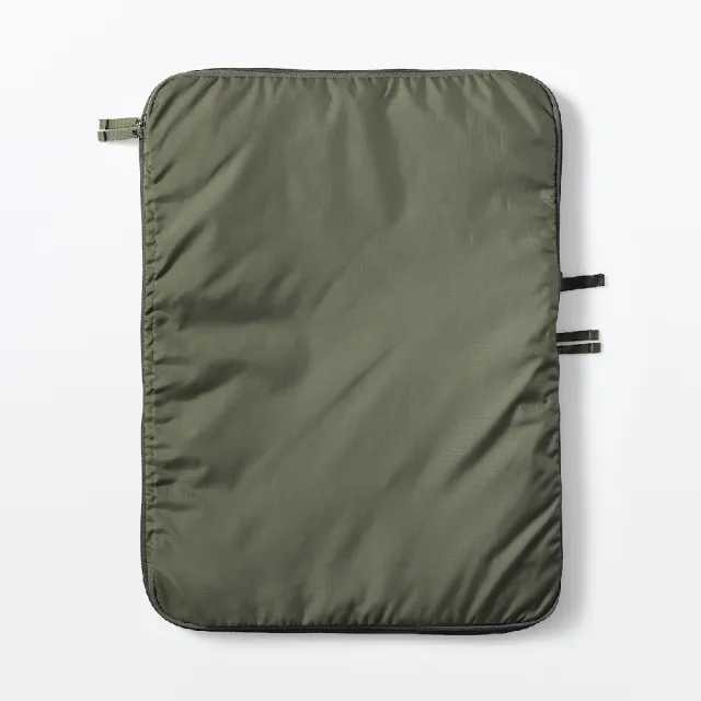 【MUJI 無印良品】再生聚酯纖維分類收納袋.壓縮型/L 約35×47×10 cm