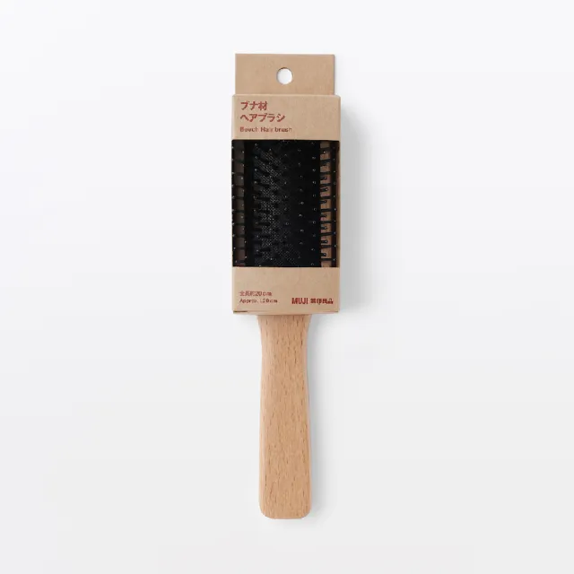 【MUJI 無印良品】山毛櫸髮梳/全長約20cm