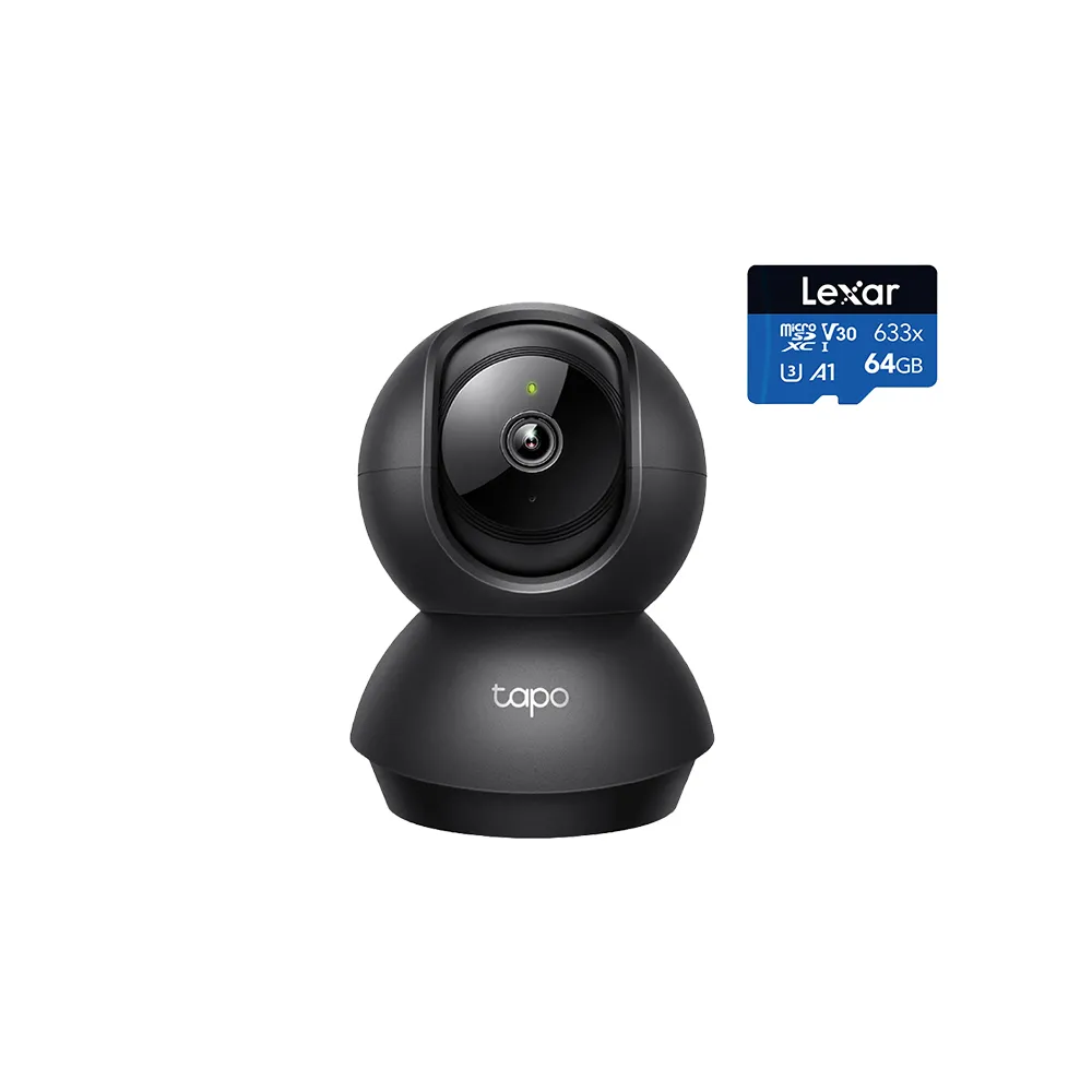 (64G記憶卡組)【TP-Link】Tapo C210/C211 2K 300萬畫素WiFi無線旋轉網路攝影機/監視器 IP CAM