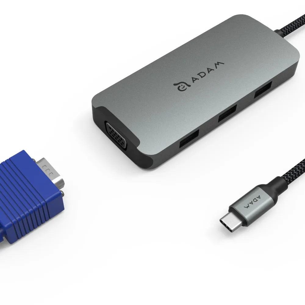 【ADAM 亞果元素】Hub A08 八合一  USB-C  HUB集線器(一秒擴充MacBook Pro)