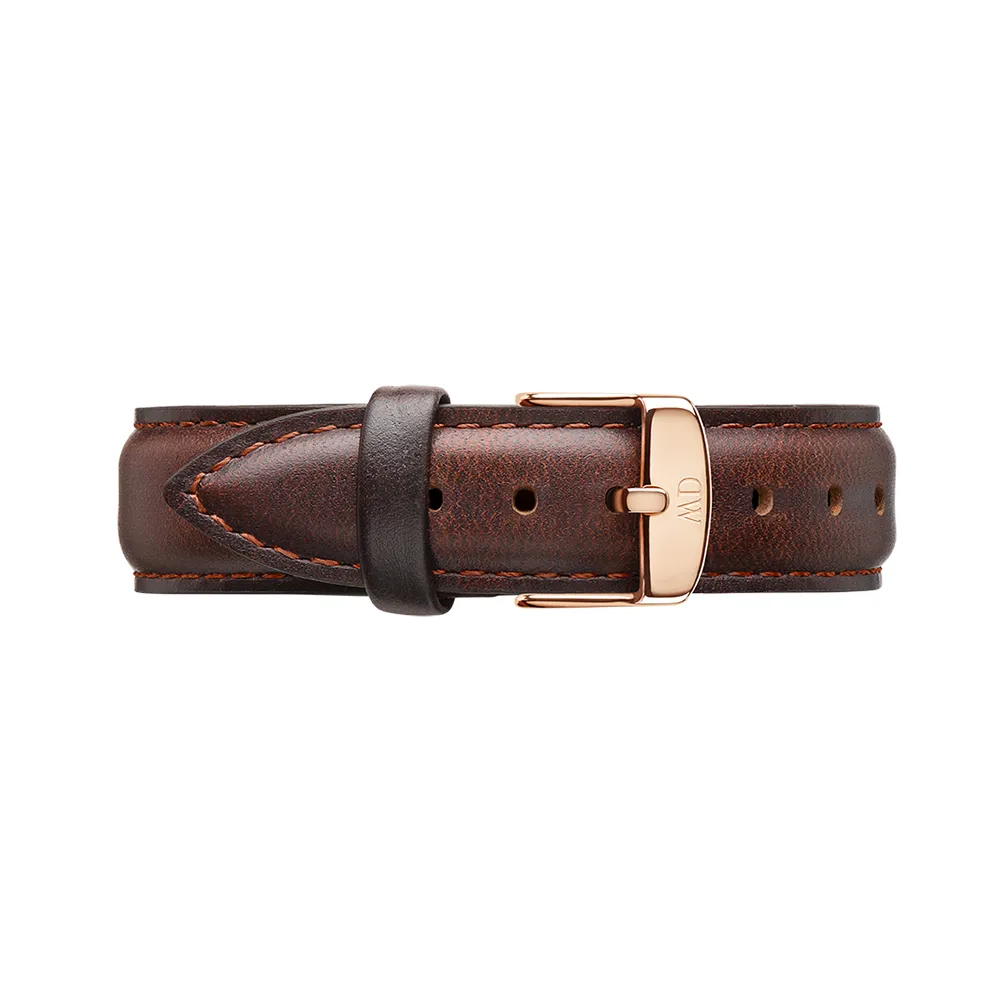 【Daniel Wellington】DW 錶帶 Classic Bristol 深棕真皮錶帶(DW00200009)
