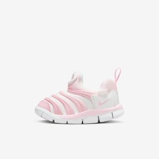 【NIKE 耐吉】Dynamo Free TD 小童 學步鞋 毛毛蟲鞋 休閒鞋 舒適 粉白(343938-637)
