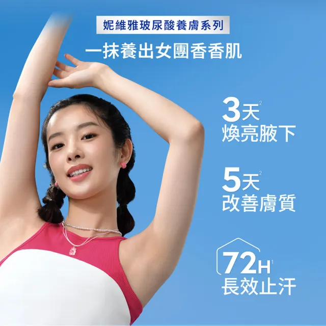 【NIVEA 妮維雅】新品上市★玻尿酸養膚止汗系列乳液50ml/噴霧150mlx3入(體香膏/腋下美白)