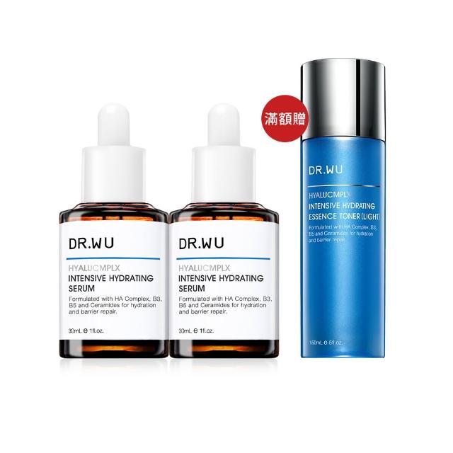 【DR.WU 達爾膚】玻尿酸保濕精華液30ML(2入組)