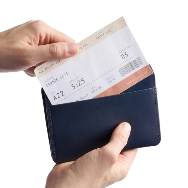【Bellroy】官方直營 Passport Cover 真皮護照套 - RFID防盜(海軍藍)
