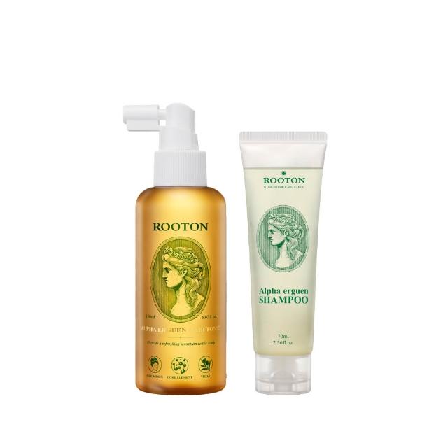 【ROOTON】官方直營 甦活植萃養髮液150ml+洗髮精70ml(強健豐盈髮根 髮根噴霧 頭皮水 頭皮精華 頭皮護理)