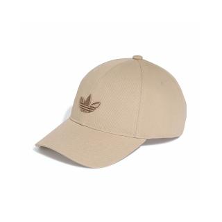 【adidas 愛迪達】Baseball Cap Ac 卡其色 刺繡 三葉草 遮陽 運動 休閒 老帽 棒球帽 帽子 KU7668