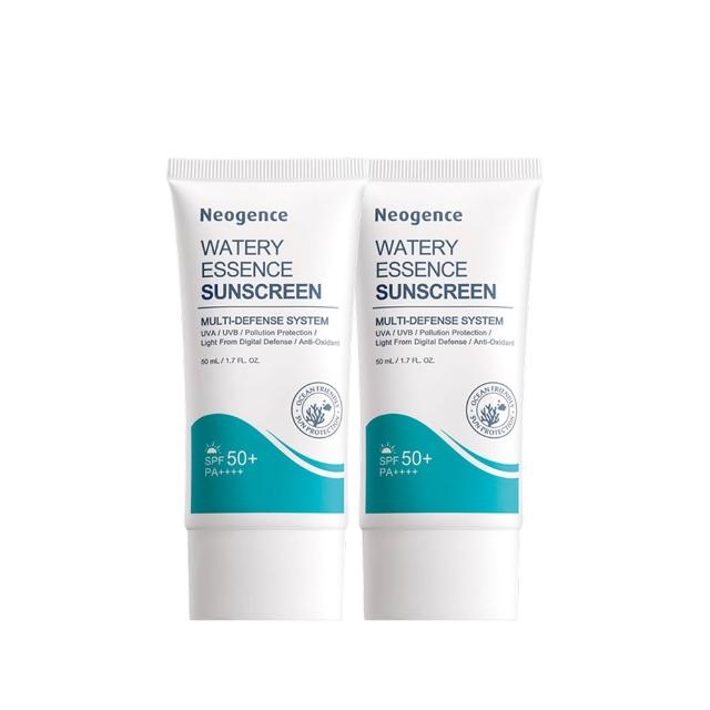 【Neogence 霓淨思】水感全效保濕防曬乳50ml-SPF50+/PA++++ 2入