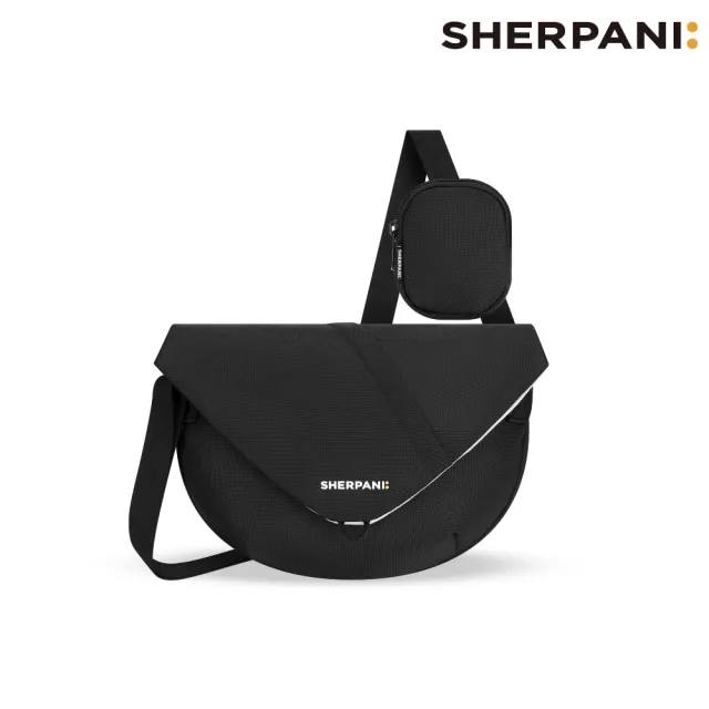 【Sherpani】雙11 RFID 防潑水多功能郵差包 26I Milli 2L｜黑色 (RFID屏蔽 撥水 附零錢包)