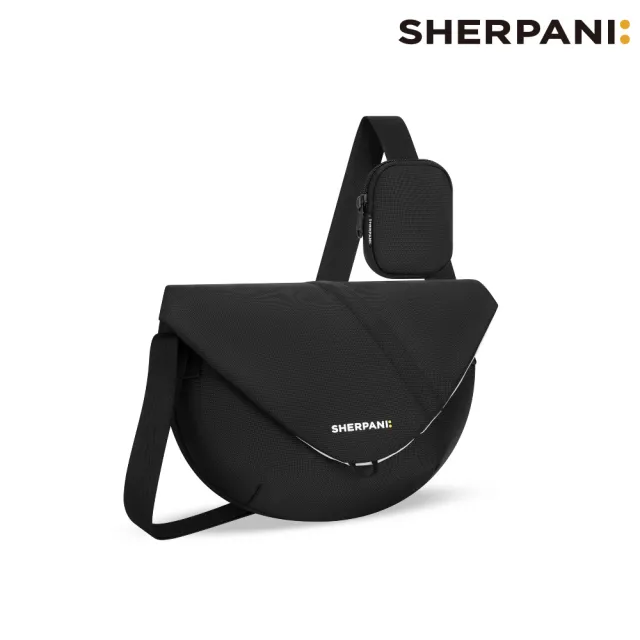 【Sherpani】雙11 RFID 防潑水多功能郵差包 26I Milli 2L|黑色 (RFID屏蔽 撥水 附零錢包)