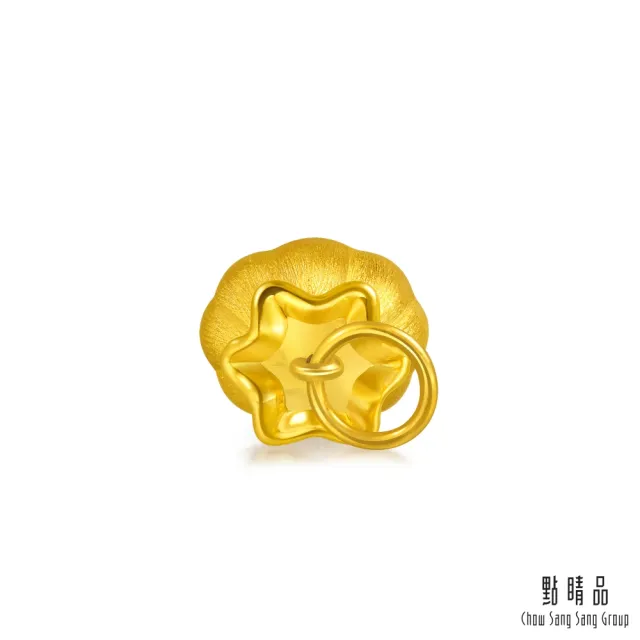 【點睛品】網路獨家款 南瓜紋小錢袋 黃金吊墜_計價黃金(約0.15錢)