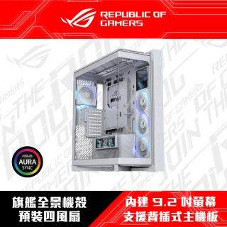 【ASUS 華碩】ROG Cronox ARGB EATX 全塔式全景電競機殼 - 潮競白(ROG-CRONOX-GR801-ARGB-W)