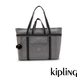 【KIPLING】（網路獨家款）石墨灰手提肩背兩用拉桿旅行袋-HAYES 女包