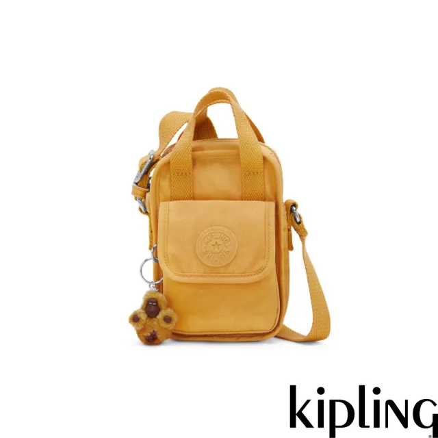 【KIPLING】暖黃輕巧手提斜背手機包-DALYA 女包