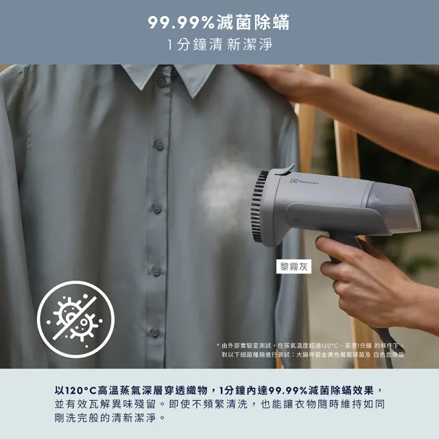【Electrolux 伊萊克斯】500系列摺疊手持式蒸氣掛燙機(E5HS1-710W/G) 兩色