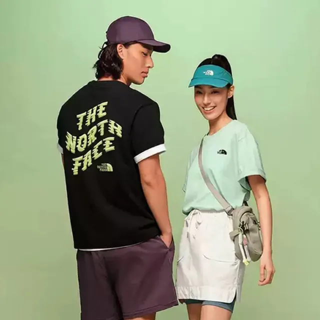 【The North Face】北面男款黑色FLASHDRY速乾短袖T恤｜8G7UJK3 排汗衫