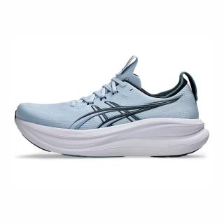 【asics 亞瑟士】GEL-Nimbus 28 2E 男 慢跑鞋 寬楦 緩衝 支撐 水藍(1011C144-404)