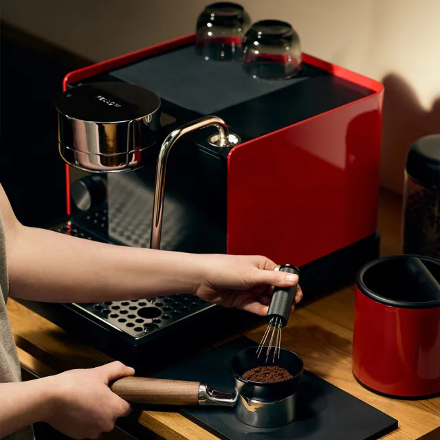 【FELLOW】Espresso Series 1 半自動義式咖啡機 櫻桃紅(搭配胡桃木把手)