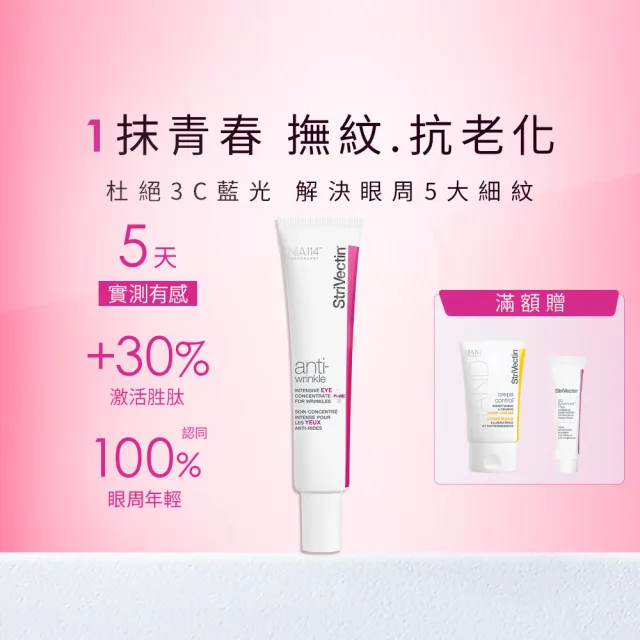 【StriVectin 皺效奇蹟】超級皺效眼霜-光速升級版30ml(細紋/保濕/撫紋保濕)