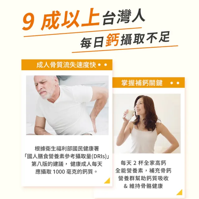 【易而善】家高鈣全能營養素奶粉1700g×2罐(魚油/DHA/葉黃素/乳鐵蛋白/初乳蛋白/四益菌/早餐飲品)