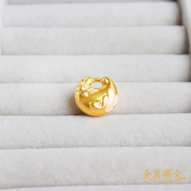 【金喜飛來】黃金墜蓮蓮有餘(0.29錢±0.03)