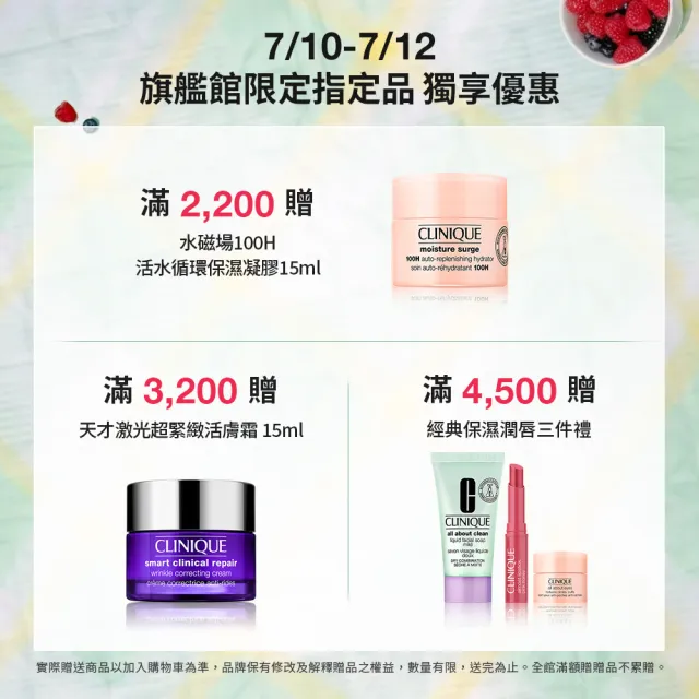 【CLINIQUE 倩碧】前導潔膚水保養升級組(三步驟溫和潔膚水400ml)