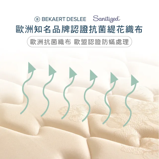 【德泰】歐蒂斯系列 B2 獨立筒 彈簧床墊-單人3尺(送保潔墊)