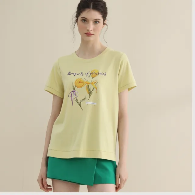 YASA 60S絲光棉精品圖騰上衣